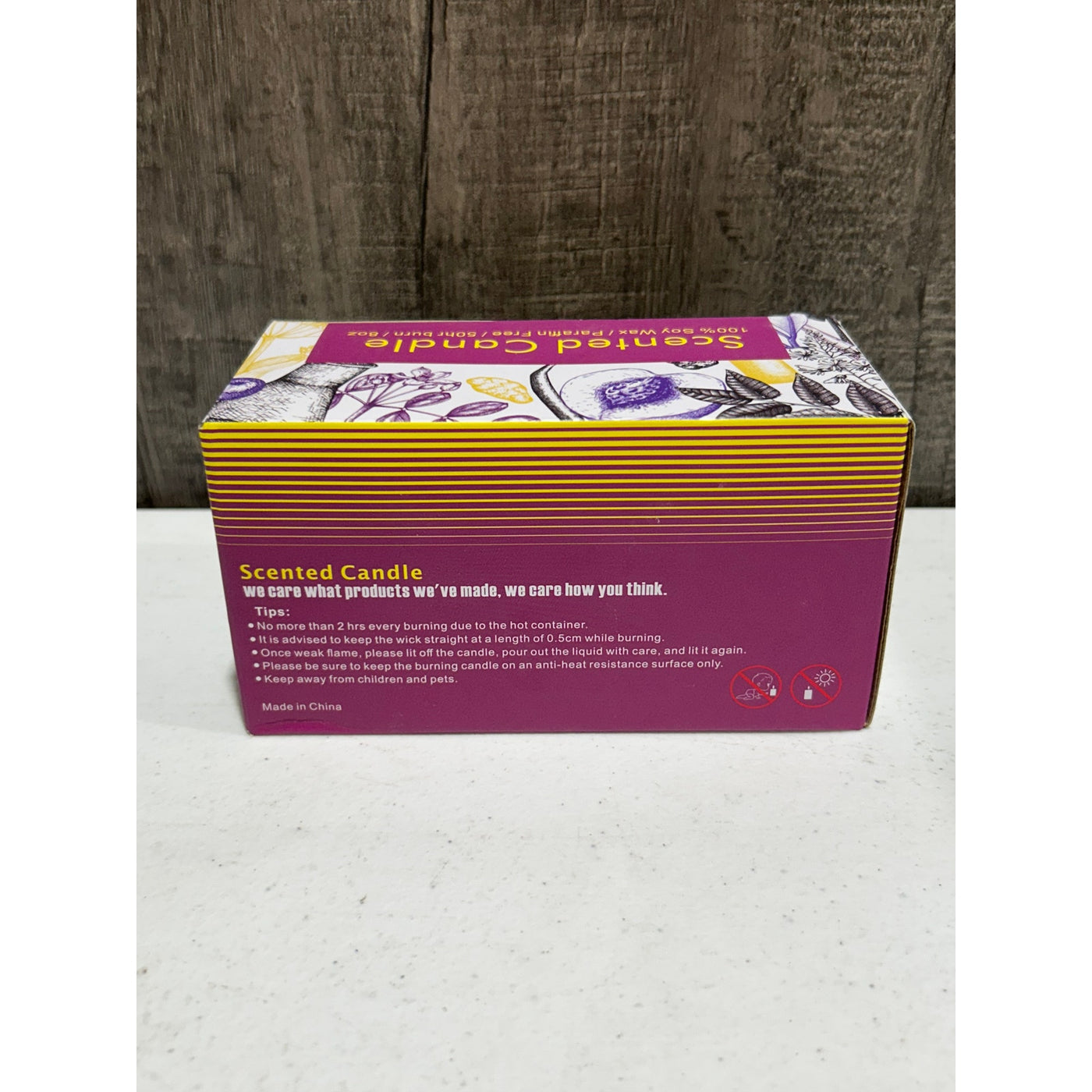 2 Pack Citronella Candles for Outdoor Mosquito Repellent, DEET Free