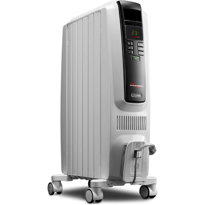 DeLonghi Up to 1500-Watt Radiant Tower Indoor Electric Space Heater Thermostat