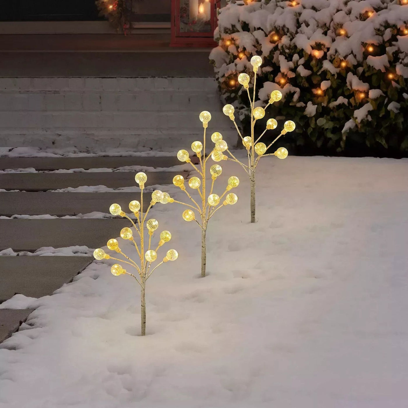 Member's Mark Iridescent Globe Pathway Lights | LED wire lights,  Set of 3