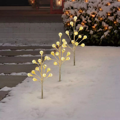 Member's Mark Iridescent Globe Pathway Lights | LED wire lights,  Set of 3